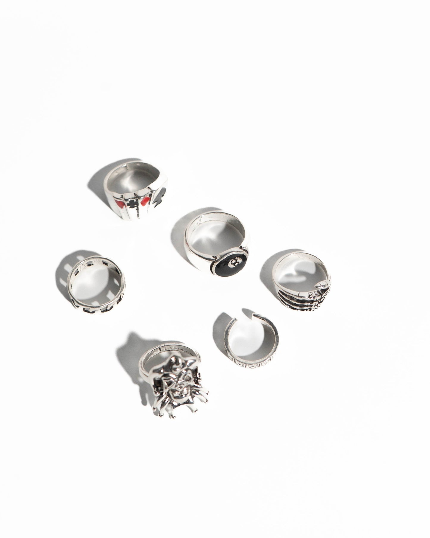 Adjustable 6pcs Y2K Ring Set – Unisex