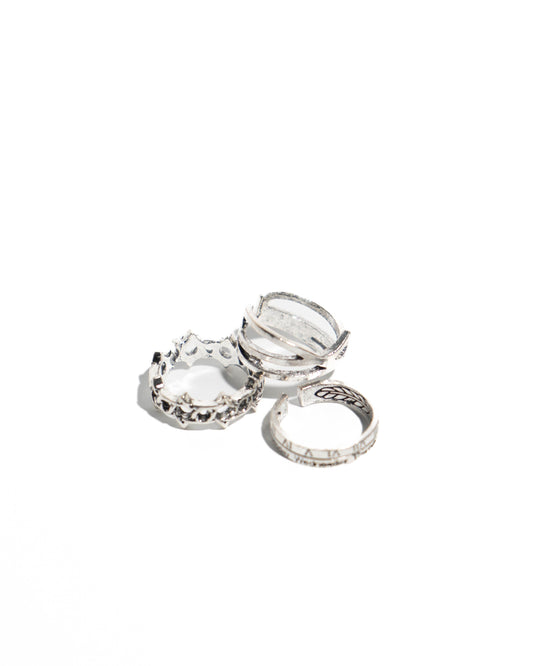 Adjustable 3pcs Gothic Ring Set–Unisex