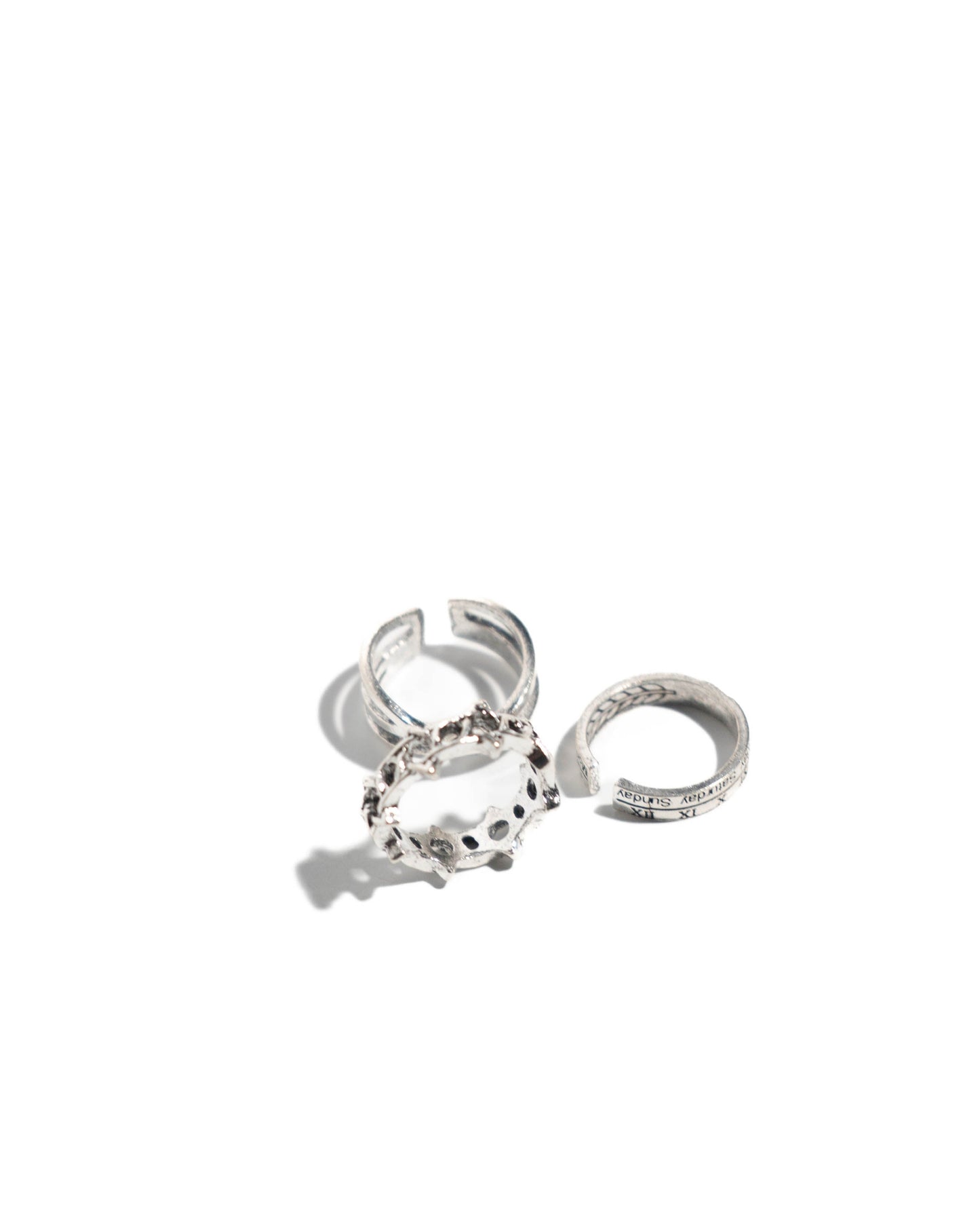 Adjustable 3pcs Gothic Ring Set–Unisex