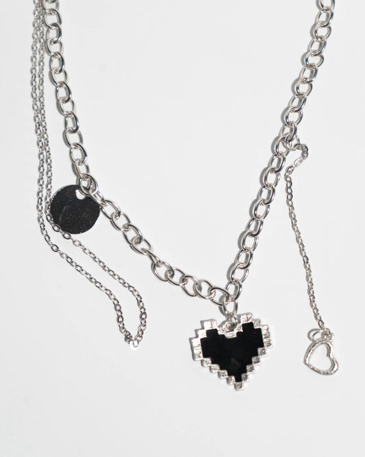 Pixel Heart Necklace – Pendant